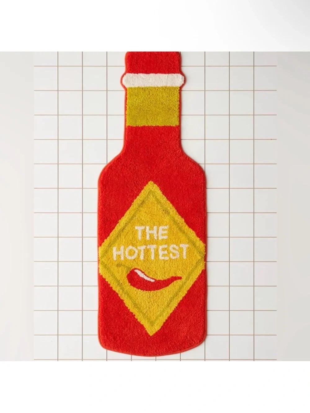 NWT Urban Outfitters Hot Sauce 'The Hottest' Chili Bottle Bath Rug
